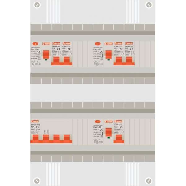 3 fase groepenkast met 5 licht groepen