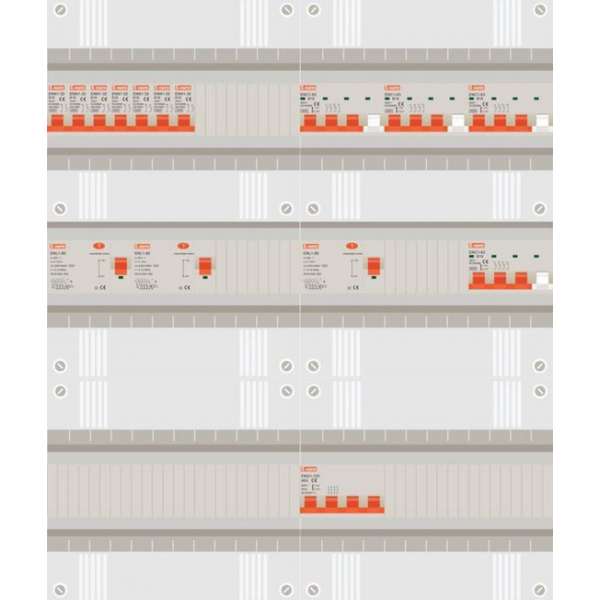 3 fase groepenkast met 7 licht groepen en 4 krachtgroepen