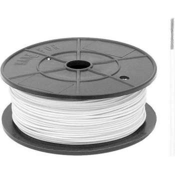 FLRY -B kabel - 1x 1,00mm - Wit - Rol 100 meter