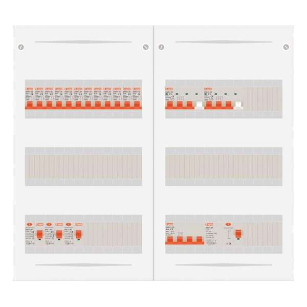 3 fase bedrijfsverdeler 40A met 12 licht groepen en 2 krachtgroepen 3 fase bedrijfsverdeler 40A met 12 licht groepen en 2 krachtgroepen