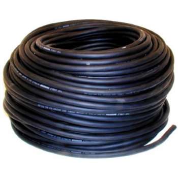 Kabel Rubber Neopreen 3x 1mm2 rond zwart per 100 meter