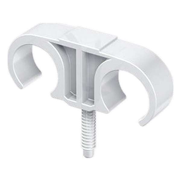 PENT zadel hele beugel, kunstst, wit, diam 26 - 30mm, 1 kabels/buizen PENT zadel hele beugel, kunstst, wit, diam 26 - 30mm, 1 kabels/buizen