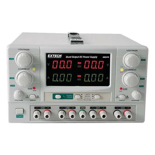 EXTECH 382270: Quad Output DC-voeding EXTECH 382270: Quad Output DC-voeding