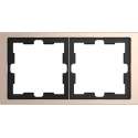 Afdekraam D-Life 2V - Metaal Champagne - Systeem Design - Schneider Electric - MTN4020-6551