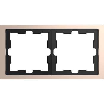 Afdekraam D-Life 2V - Metaal Champagne - Systeem Design - Schneider Electric - MTN4020-6551