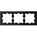 Afdekraam D-Life 3V - Glas Zwart - Systeem Design - Schneider Electric - MTN4030-6503