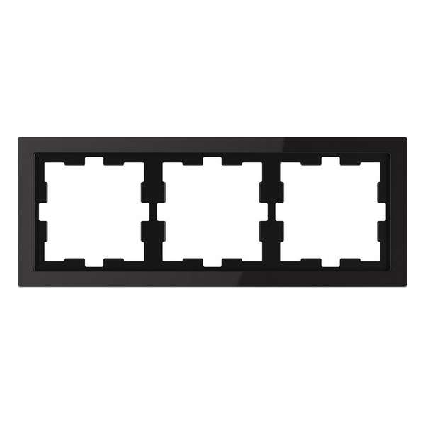 Afdekraam D-Life 3V - Glas Zwart - Systeem Design - Schneider Electric - MTN4030-6503 Afdekraam D-Life 3V - Glas Zwart - Systeem Design - Schneider Electric - MTN4030-6503
