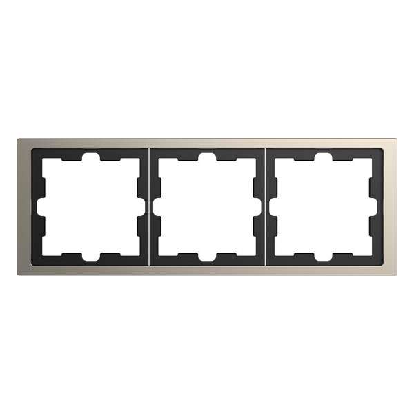 Afdekraam D-Life 3V - Metaal Nikkel - Systeem Design - Schneider Electric - MTN4030-6550 Afdekraam D-Life 3V - Metaal Nikkel - Systeem Design - Schneider Electric - MTN4030-6550