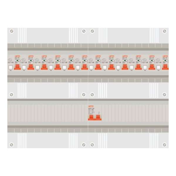 1 fase groepenkast met 12 aardlekautomaten 1 fase groepenkast met 12 aardlekautomaten
