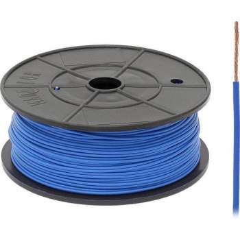 FLRY -B kabel - 1x 0,75mm - Blauw - Rol 100 meter