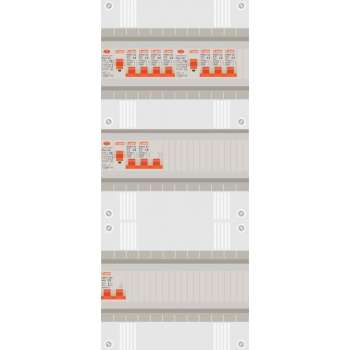 1 fase groepenkast met 8 licht groepen en kookgroep