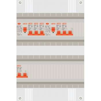 1 fase groepenkast met 4 licht groepen en kookgroep