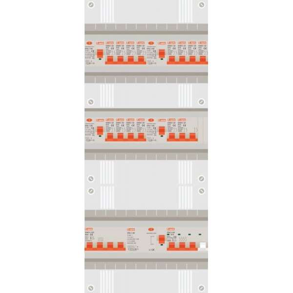 3 fase groepenkast met 13 licht groepen, kookgroep en 1 krachtgroep 3 fase groepenkast met 13 licht groepen, kookgroep en 1 krachtgroep