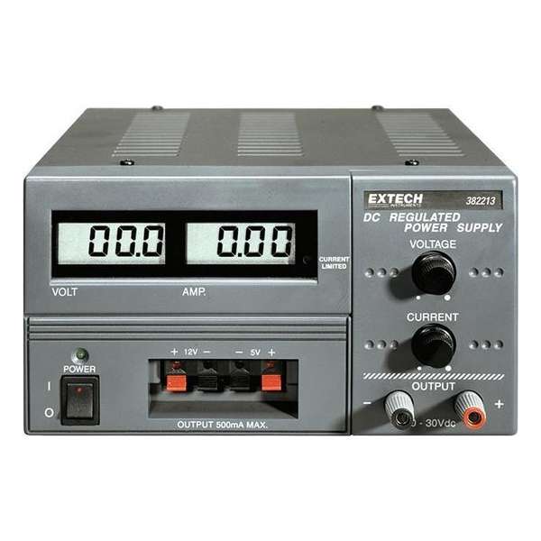 EXTECH 382213: Digitale Triple Output DC Voeding EXTECH 382213: Digitale Triple Output DC Voeding