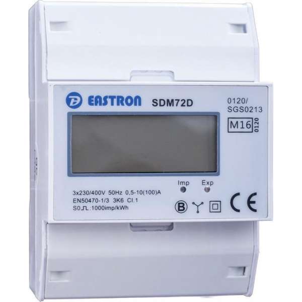 3 fase LCD modulaire kWh meter 100A MID 3 fase LCD modulaire kWh meter 100A MID