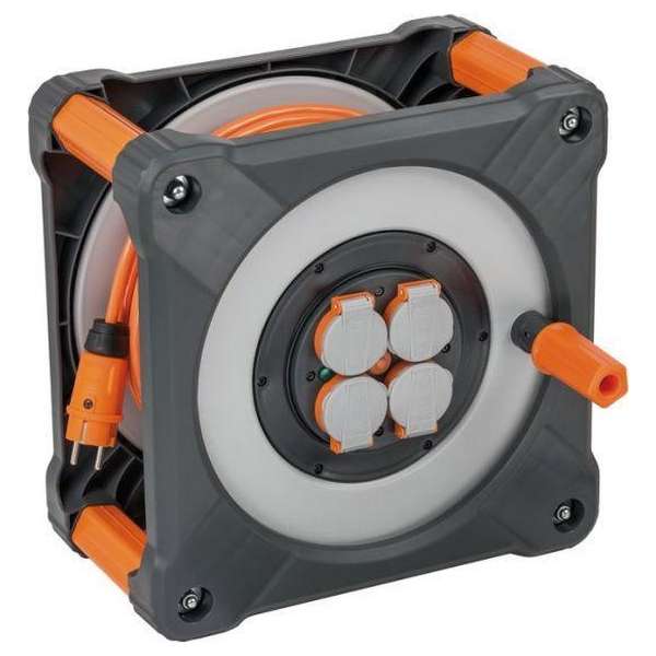 Kabelhaspel Brennenstuhl Cube 33mtr 3x1.5mm - IP44 Kabelhaspel Brennenstuhl Cube 33mtr 3x1.5mm - IP44