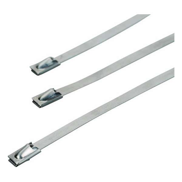 RVS kabelbinders - 100 stuks - formaat: 370 x 4.45 mm RVS kabelbinders - 100 stuks - formaat: 370 x 4.45 mm