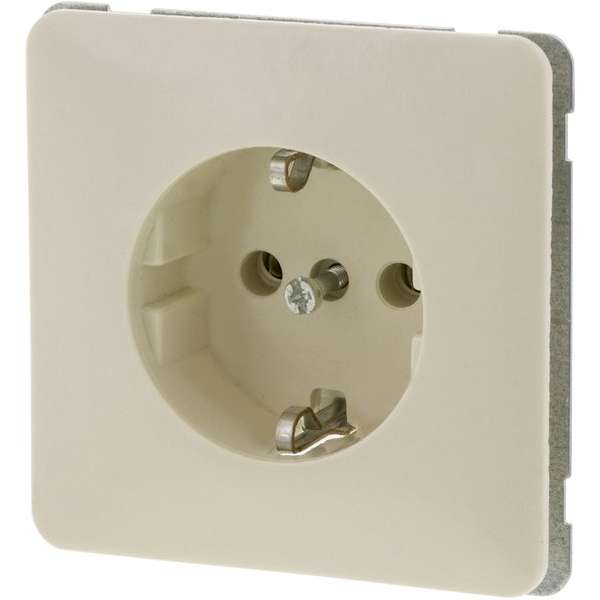 Peha Standard contactdoos – inbouw – 1–voudig – randaarde – crème – 10 stuks Peha Standard contactdoos – inbouw – 1–voudig – randaarde – crème – 10 stuks