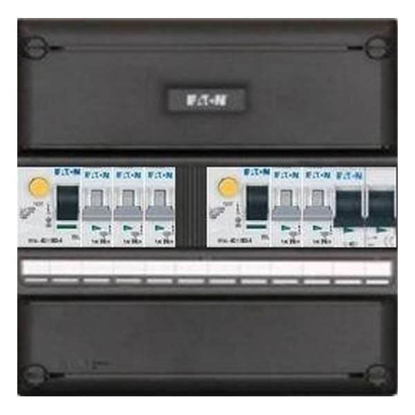 Eaton groepenkast 1 fase met 5 groepen en afmetingen 220x220 mm