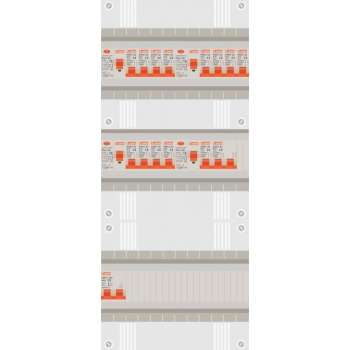 1 fase groepenkast met 13 licht groepen en kookgroep