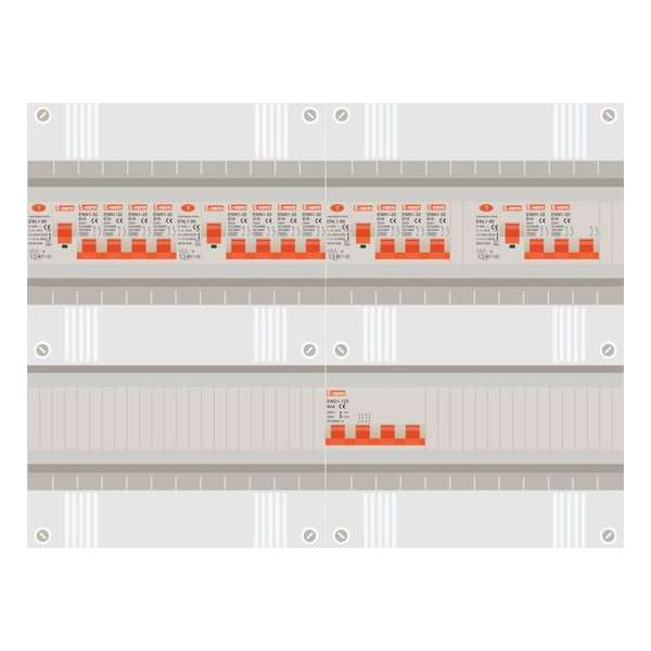 3 fase groepenkast met 12 licht groepen en kookgroep 3 fase groepenkast met 12 licht groepen en kookgroep