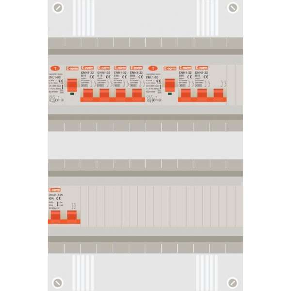 1 fase groepenkast met 5 licht groepen en kookgroep 1 fase groepenkast met 5 licht groepen en kookgroep