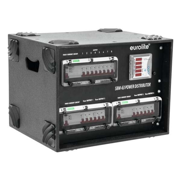 Eurolite krachtstroomverdeler SBM-63 Power Distributor Eurolite krachtstroomverdeler SBM-63 Power Distributor