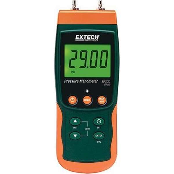 EXTECH SDL720: Differentiële druk Manometer/Datalogger EXTECH SDL720: Differentiële druk Manometer/Datalogger