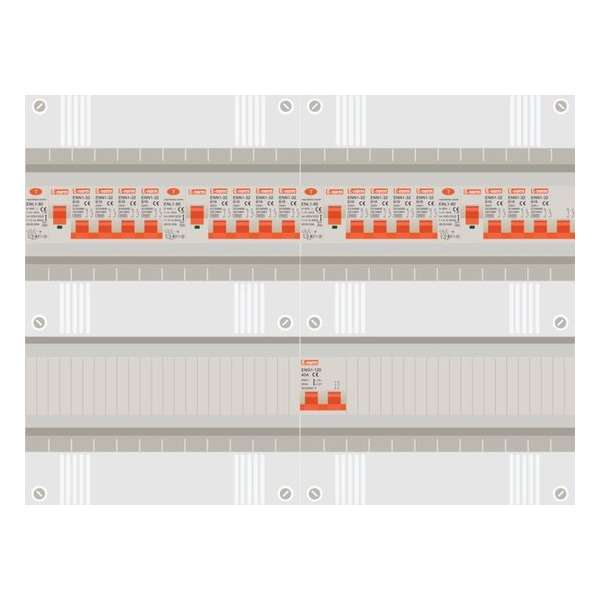 1 fase groepenkast met 14 licht groepen en kookgroep 1 fase groepenkast met 14 licht groepen en kookgroep