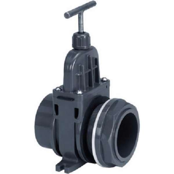 VDL PVC Schuifkraan met doorvoer 75mm VDL PVC Schuifkraan met doorvoer 75mm
