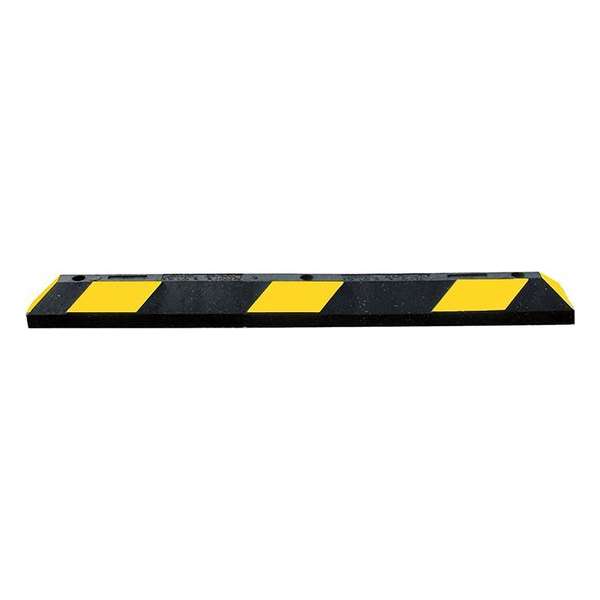 Park-It® rubberen varkensrug – wielstop Wit & Zwart x 180 cm x Park-It® rubberen varkensrug – wielstop Wit & Zwart x 180 cm x