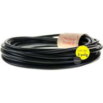 VMVL 3 x 1.50mm2 Huishoudsnoer Rond Zwart 100 Meter