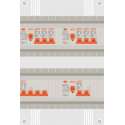 3 fase groepenkast met 6 licht groepen en kookgroep