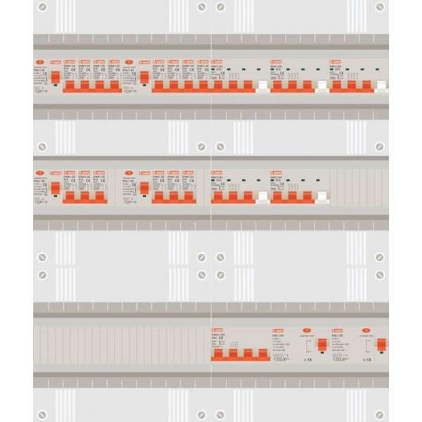 3 fase groepenkast met 14 licht groepen en 5 krachtgroepen 3 fase groepenkast met 14 licht groepen en 5 krachtgroepen