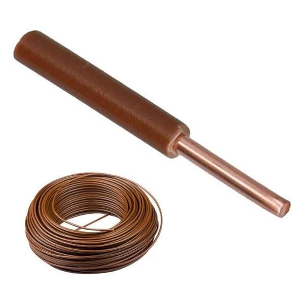 Nova VD Draad 2.5 MM² Bruin - 100 meter Nova VD Draad 2.5 MM² Bruin - 100 meter