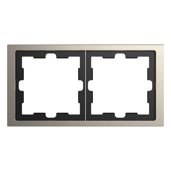 Afdekraam D-Life 2V - Metaal Nikkel - Systeem Design - Schneider Electric - MTN4020-6550 Afdekraam D-Life 2V - Metaal Nikkel - Systeem Design - Schneider Electric - MTN4020-6550