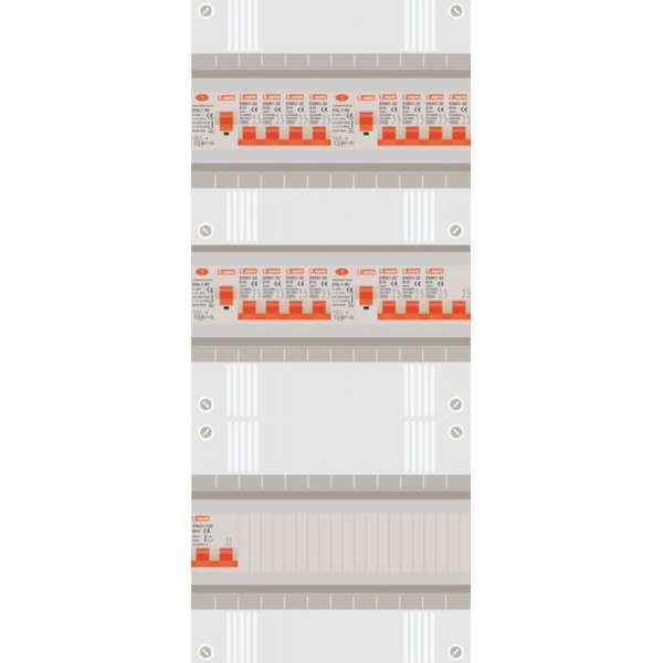 1 fase groepenkast met 14licht groepen en kookgroep 1 fase groepenkast met 14licht groepen en kookgroep