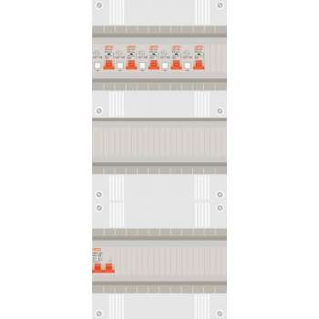 1 fase groepenkast met 5 aardlekautomaten