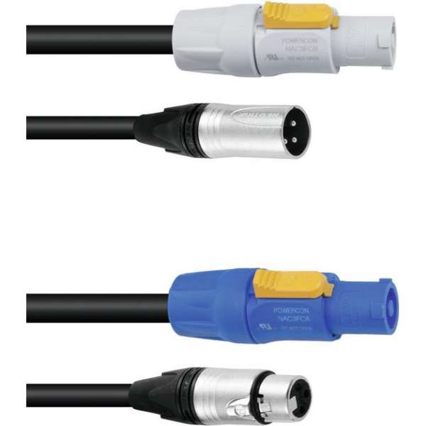 PSSO combikabel DMX PowerCon / XLR 1,5m PSSO combikabel DMX PowerCon / XLR 1,5m