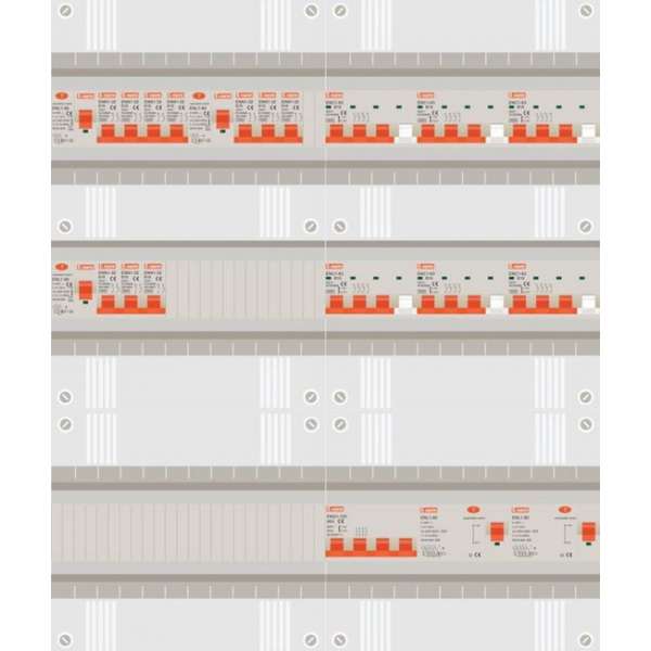 3 fase groepenkast met 10 licht groepen en 6 krachtgroepen 3 fase groepenkast met 10 licht groepen en 6 krachtgroepen