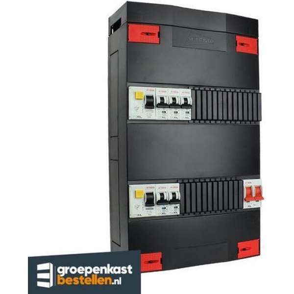 Attema groepenkast 1 fase met 5 groepen en afmetingen 330x220 mm Attema groepenkast 1 fase met 5 groepen en afmetingen 330x220 mm