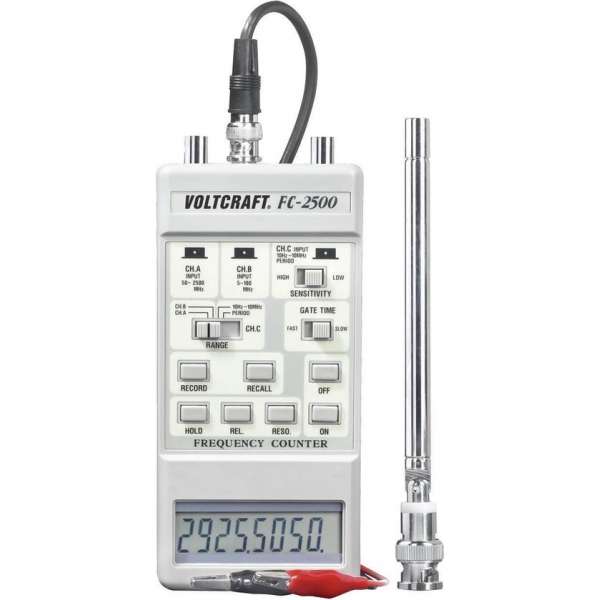 Voltcraft FC-2500 - Frequentieteller - 10 Hz - 2.5 GHz Voltcraft FC-2500 - Frequentieteller - 10 Hz - 2.5 GHz