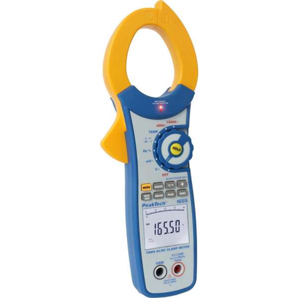 PeakTech 1650 Digitale stroomtang, 4000 tellingen, 400 A AC / DC PeakTech 1650 Digitale stroomtang, 4000 tellingen, 400 A AC / DC