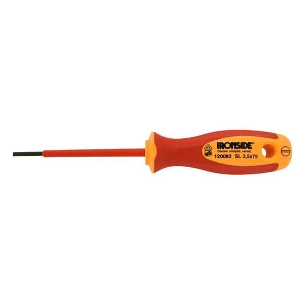 Schroevendraaier Ironside vde zaagsnede 2.5x75mm Schroevendraaier Ironside vde zaagsnede 2.5x75mm