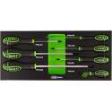 JBM TOOLS | SET VAN 7 SCHROEVENDRAAIERS - CARBON VEZEL