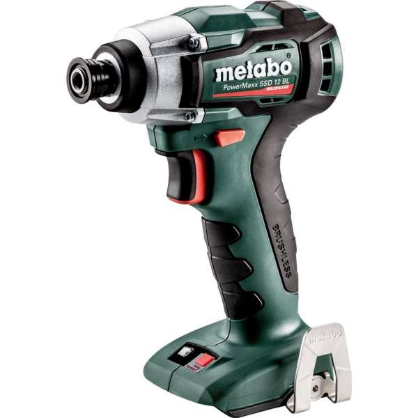 Metabo PowerMaxx SSD 12 BL 12V Li-Ion accu slagschroevendraaier body in MetaLoc - koolborstelloos Metabo PowerMaxx SSD 12 BL 12V Li-Ion accu slagschroevendraaier body in MetaLoc - koolborstelloos