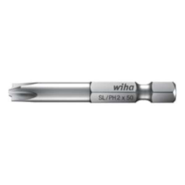 Wiha Bit Professional 1/4" Sl/ph2 X 50 Mm Staal Zilver Wiha Bit Professional 1/4" Sl/ph2 X 50 Mm Staal Zilver