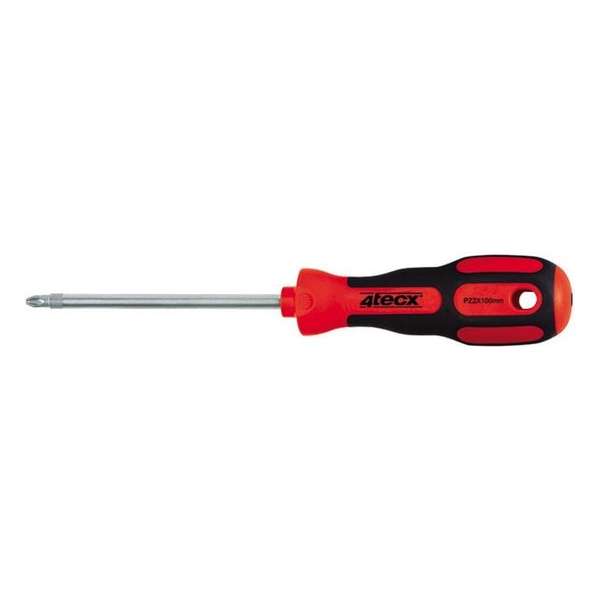 4TECX kruiskopschroevendraaier - pozidriv 2 - lengte 100 mm 4TECX kruiskopschroevendraaier - pozidriv 2 - lengte 100 mm
