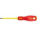 Neo Tools Schroevendraaier 5,5x125mm 1000v Magnetisch CRMO Staal Pro Grip TUV M+T