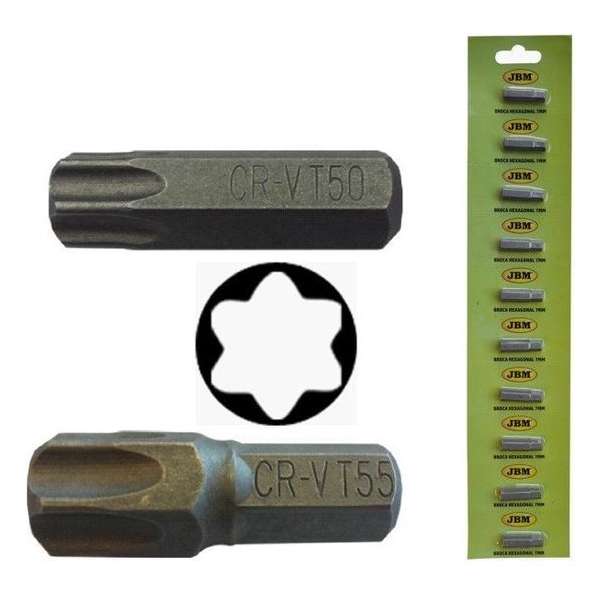 JBM Tools | M8 inbussleutel met torx-bit (tx) t20 - verchroomd JBM Tools | M8 inbussleutel met torx-bit (tx) t20 - verchroomd